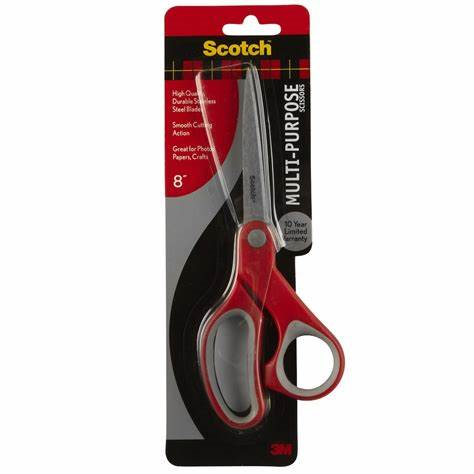 3M Scotch Multi-Purpose 8 Scissors - 2 pack