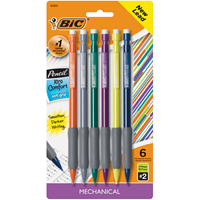 Bic Xtra Comfort Mechanical Pencils #2 0.7Mm - 6 Pk