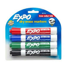 Expo Chisel Tip Dry Erase Marker 4 Pack (SKU 1013554945)