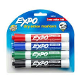 Expo Chisel Tip Dry Erase Marker 4 Pack