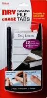 Filertek Dry Erase Hanging File Tabs