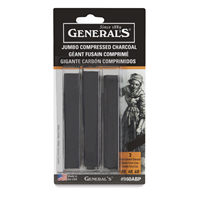 General's Jumbo Compressed Charcoal 3 Pack