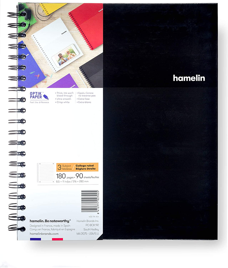 Hamelin 3 Subject Notebook 90G (SKU 1113984328)