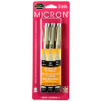 Pigma Micron Black Artist Pen - 3 Pk