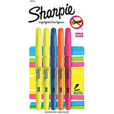 Sharpie Pocket Highlighter Narrow Chisel Tip 4 Pack (SKU 100293365)