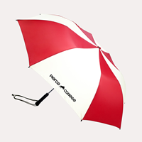 Umbrella 46" Auto Red/White