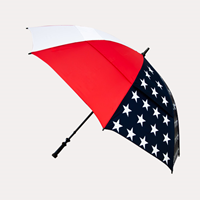 Umbrella 63" Double Canopy Golf Manual Flag